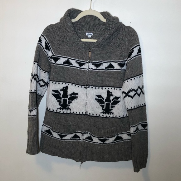 Kismat women’s knitted zip up sweater Southwest lg - Picture 1 of 9
